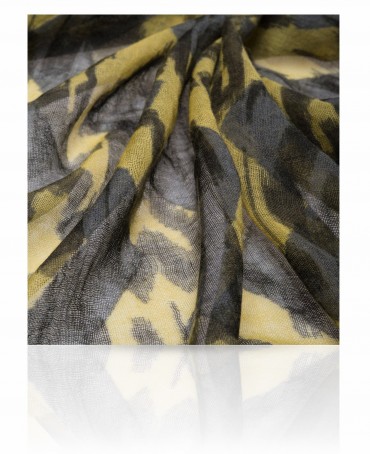 Палантин Унисекс ZW-IKKAT/YELLOW.GREY